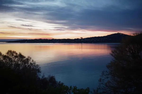 Coles Bay blue sunset